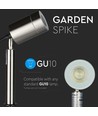 Spot de jardin GU10 avec piquet - Acier inoxydable, IP44, sans source lumineuse