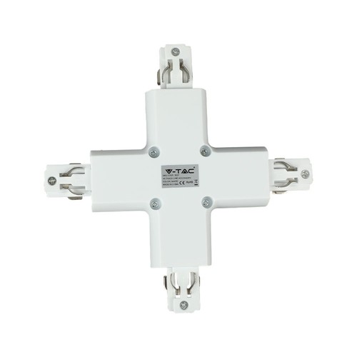 Connecteur en X pour rails - Blanc