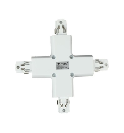 Connecteur en X pour rails - Blanc