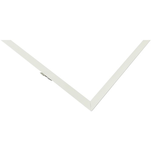Cadre encastrable pour panneau LED 120x60 - Nouveau modèle, compatible avec Troldtekt sans ajustement, bord blanc