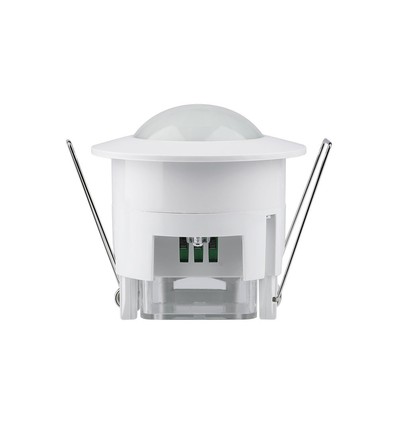 Détecteur de mouvement PIR encastrable - 360°, max 300W LED, blanc, IP20, temps et luminosité réglables
