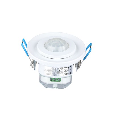 PIR loftssensor med bevægeligt hoved - 360 grader, max 400W LED, IP20, hvid