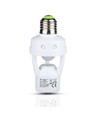 Douille E27 avec détecteur de mouvement infrarouge 360° - Max 60W, portée jusqu'à 6m, intérieur/extérieur