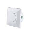 Détecteur de mouvement micro-ondes encastrable - max 300W LED, IP20, blanc, temps et luminosité réglables