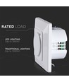Détecteur de mouvement micro-ondes encastrable - max 300W LED, IP20, blanc, temps et luminosité réglables
