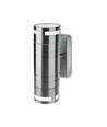 Applique murale GU10 avec éclairage haut/bas - Acier inoxydable, IP44 extérieur, sans source lumineuse