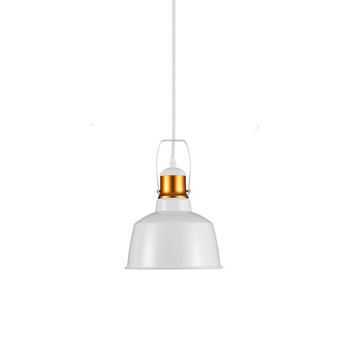 Aluminium kap hanglamp - wit, E27