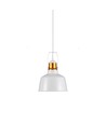 Aluminium kap hanglamp - wit, E27