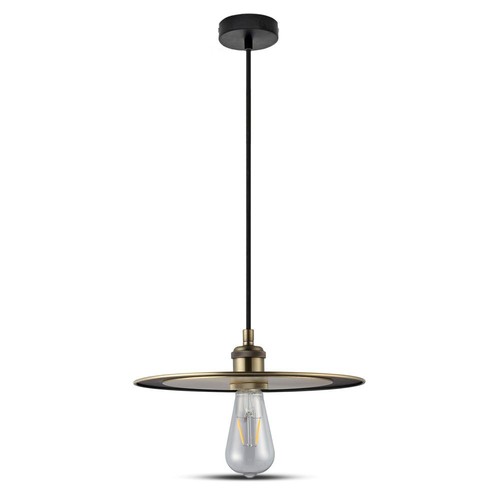 Roségoud metalen pendellamp - Ø30cm, E27 fitting, excl. lichtbron, modern design