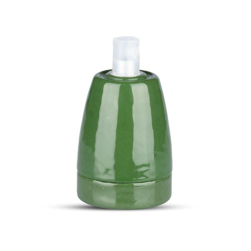 Douille E27 en porcelaine verte - Max 60W, Ø4,7 x 6,4 cm, IP20 intérieur
