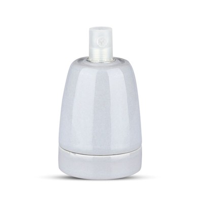 Douille en porcelaine E27 - Lampe, Gris