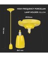 Lampe en porcelaine E27 - jaune