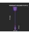 Douille Suspension E27 en Silicone - Violet
