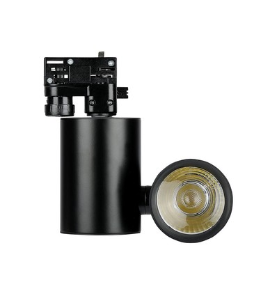 15W LED skinnespot, RA95 - 24 grader, Sort, 5 års garanti