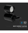 Spot sur rail LED 15W, RA95 - 24 degrés, Noir, 5 ans de garantie