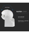 Détecteur de mouvement avec commande manuelle - Blanc, IP44, jusqu'à 300W LED
