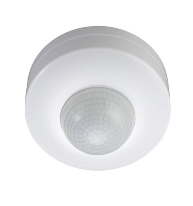 Loftsensor med manuel overstyring - Max 300W, hvid, PIR infrarød, IP20 indendørs