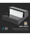 3W LED-spot för trappor - IP65, svart, 4000K, 210lm, utanpåliggande