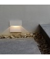 3W LED trappbelysning för utanpåliggande montage - IP65, Grå, 4000K, 210lm