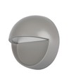 3W LED bedlampe / trappelys, Grå - Rund, IP65 udendørs, 3000K, Ø5,8cm