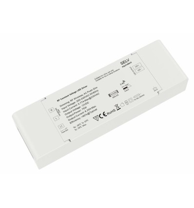 75W / 24V DC dimbar rWave strømforsyning - 3.125A, RF, push-dim