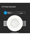 GU10 Gipslamp - Mat Glas, Rond
