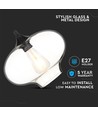 Ø28cm Artistic Globe pendellamp - E27 fitting, transparant glas, modern design