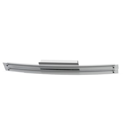 36W Designer Bend Glass Double loft/væglampe - Krom, 2700lm, 4000K, rustfrit stål og glas, IP20, 98,5cm bredde