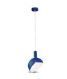 Suspension E14 bleue avec abat-jour en aluminium - Max 60W, Ø18cm, IP20, 5 ans de garantie