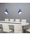 Blå E14 pendelupphäng med aluminiumskärm - Max 60W, Ø18cm, IP20, 5 års garanti