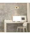 7W LED pendel, Ø34cm - Guld, akrylskärm, 4000K, inkl. ljuskälla
