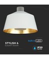 7W witte LED pendellamp - Ø25cm, acryl, 3000K, incl. lichtbron