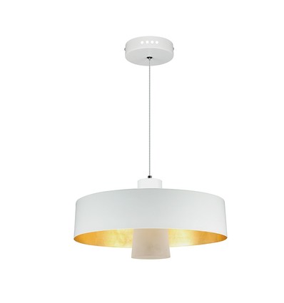 7W LED pendellampe - Ø34cm, hvid akryl skærm, 400lm, 120 grader, inkl. lyskilde