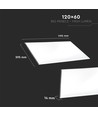 Dalle LED 120x60, 45W - 120lm/W, 6400K, cadre blanc, avec driver