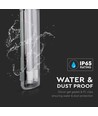 120cm 36W waterdicht compleet LED-armatuur - IP65, incl. 2x 18W 6400K LED-buizen