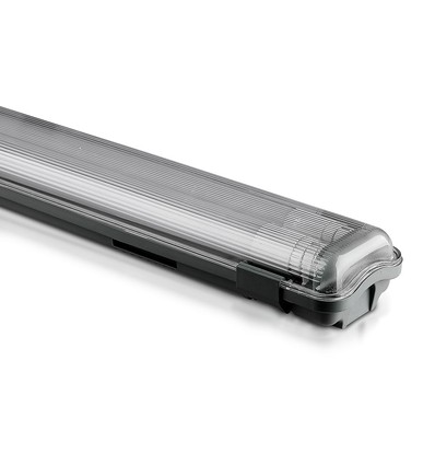 150cm 44W waterdicht compleet LED armatuur - IP65, 6400K, 2x22W, koud wit