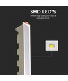 30W LED indbygningspanel - 2400lm, 43x4,5cm, hvid kant, IP20 indendørs
