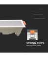 30W LED indbygningspanel - 2400lm, 43x4,5cm, hvid kant, IP20 indendørs