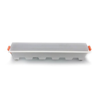 20W LED lineært armatur til indbygning - 1400lm, 6400K, hvid, 27cm, IP20
