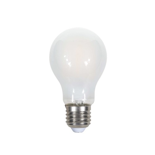 Ampoule LED E27 7W A60 - Verre dépoli, filament, 840lm, blanc chaud
