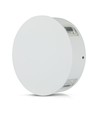 Applique murale LED ronde 4W, blanche - IP65, 360°, 3000K, aluminium, extérieur/intérieur, source lumineuse incluse