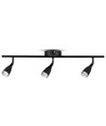13,5W LED væglampe med 3 hoveder - 1260lm, 3000K, sort finish, inkl. lyskilde