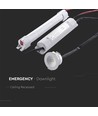3W LED nødbelysning for innbygging - 5500K, >3 timers batteritid, IP20, hvit