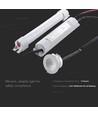 3W LED nödbelysning för inbyggnad - 5500K, >3 timmars batteritid, IP20, vit