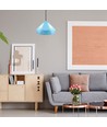 Pastel Prisma hanglamp (E27) - blauw, Ø310*180mm