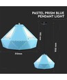 Suspension Pastel Prisma (E27) - bleu, Ø310*180mm