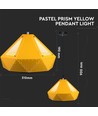 Suspension E27 Prism - Jaune, métal, Ø31x18cm, sans source lumineuse