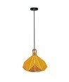 Suspension Pastel Wooden Prism, jaune - Douille E27, 320x270mm, max 60W, 5 ans de garantie