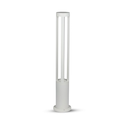 Lanterne LED 10W - 6400K, boîtier blanc, hauteur 80 cm