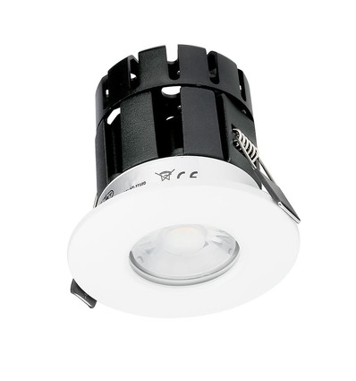 10W Bluetooth fire-rated LED indbygningsspot - CCT, dæmpbar, IP65, hvid, Smart Home, 5 års garanti
